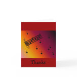 Cool Musical Thank You Cards