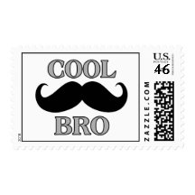 Cool Mustache Bro Stamps