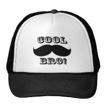 Cool Mustache Bro Trucker Hats