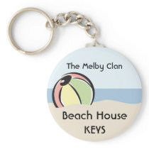 Cool 'N Colorful Beach Ball Keychain