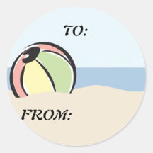 Cool 'N Colorful Beach Ball Sticker