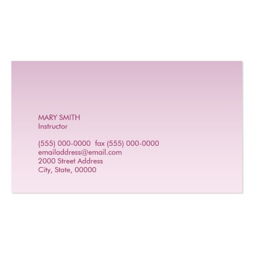 Cool Nail Tech & Manicurist Business Card Template (back side)