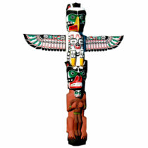Cool Native American Totem Pole 4 Sculpted Magnet Photo Cut Outs