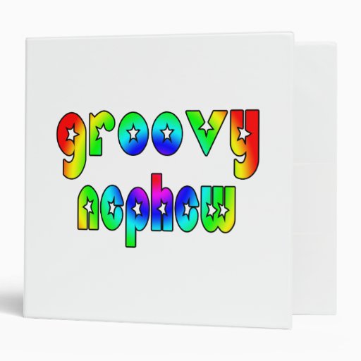 Cool Nephews Birthdays Christmas Groovy Nephew Vinyl Binders