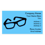 Cool Nerd Glasses in Black & White business cards