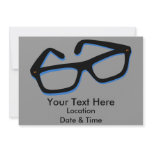 Cool Nerd Glasses in Black &amp; White Custom Announcement