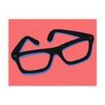 Cool Nerd Glasses in Black &amp; White Post Cards