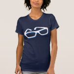 Cool Nerd Glasses in Black & White Tshirt