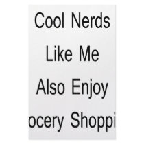 Cool Nerds Like Me Also Enjoy Grocery Shopping stationery