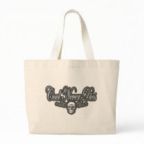 Cool Never Dies black bags by dustyvinyldesign Cool Never Dies black bags