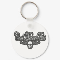 Cool Never Dies black keychains by dustyvinyldesign Cool Never Dies black keychains