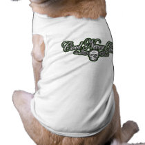 Cool Never Dies green pet clothing by dustyvinyldesign Cool Never Dies green pet clothing