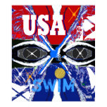 Cool New 2013 USA Swimming Sports Art Big Poster