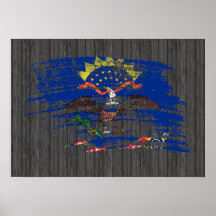 Cool North Dakotan flag design Poster