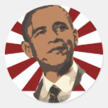 Cool Obama Retro Rays stickers