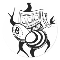 Cool Odd Bee Design stickers