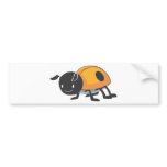 Cool Orange Baby Ladybug Cartoon