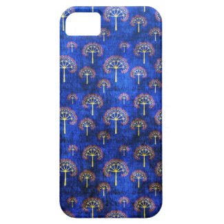 Cool oriental blue japanese abstract tree indigo iPhone 5 cases