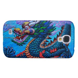 Cool oriental chinese oil colourful dragon paint samsung galaxy s4 covers