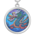 Cool oriental chinese oil colourful dragon paint custom jewelry