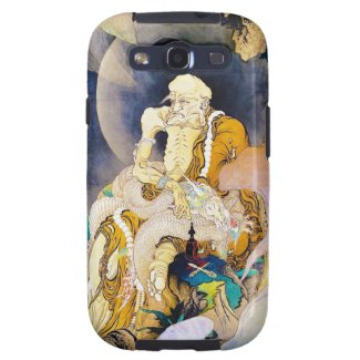 Cool oriental chinese Old Wise Master Sage art Galaxy S3 Cases