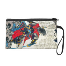 Cool oriental classic japanese samurai warrior art wristlet