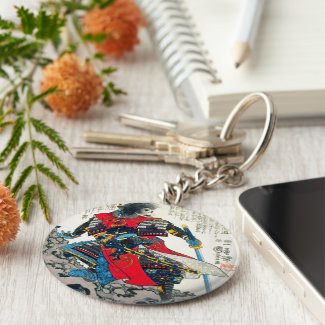 Cool oriental classic japanese samurai warrior art key chains