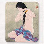 Cool oriental classic nude japanese lady art mousepads