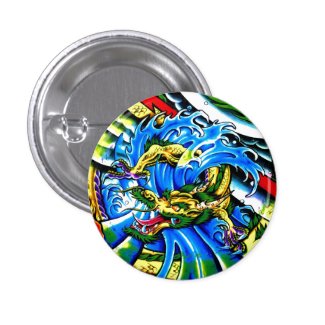 Cool Oriental Dragon tattoo Pins