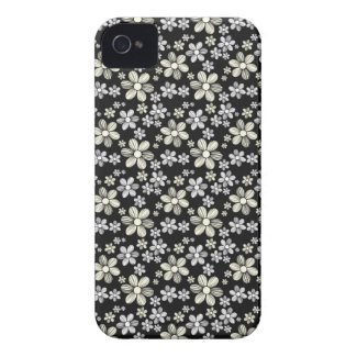 Cool oriental girly daisy flower floral pattern Case-Mate iPhone 4 case