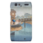 Cool oriental Hasui Kawase rainy day art Droid RAZR Case