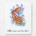 Cool Oriental Japanese Classic Dragon Koi Fish Mouse Pads