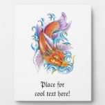 Cool Oriental Japanese Classic Dragon Koi Fish Photo Plaque