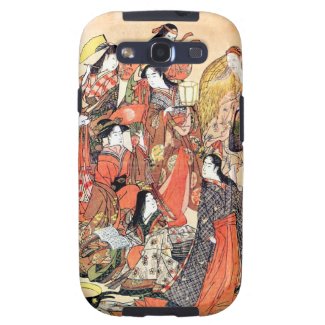 Cool oriental japanese classic geisha ladies art samsung galaxy SIII covers