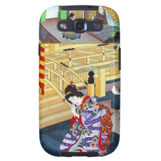 Cool oriental japanese classic geisha lady art samsung galaxy s3 case