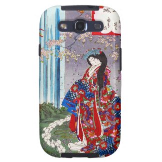 Cool oriental japanese classic geisha lady art galaxy SIII case