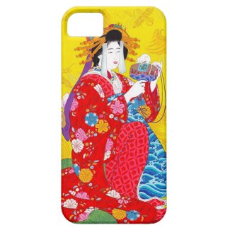 Cool oriental japanese classic geisha lady art iPhone 5 cases