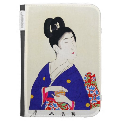 Cool oriental japanese classic geisha lady art case for the kindle