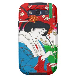 Cool oriental japanese classic geisha lady art samsung galaxy SIII cover