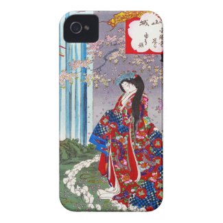 Cool oriental japanese classic geisha lady art iPhone 4 Case-Mate cases