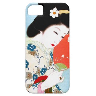 Cool oriental japanese classic geisha lady art iPhone 5 case