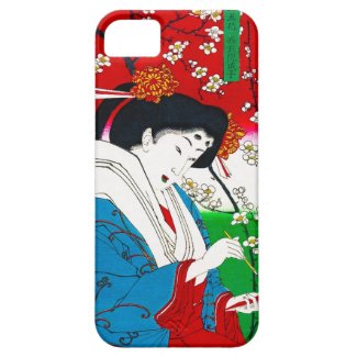 Cool oriental japanese classic geisha lady art iPhone 5 case