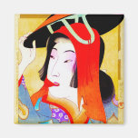 Cool oriental japanese classic geisha lady art refrigerator magnets