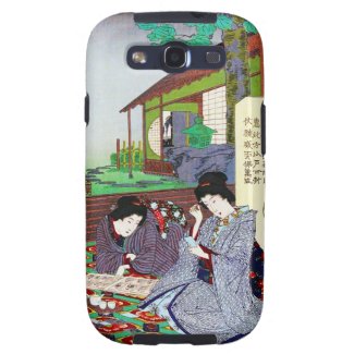 Cool oriental japanese classic geisha lady garden samsung galaxy SIII cases