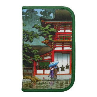 Cool oriental japanese classic temple rain art planners