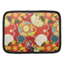 Cool oriental japanese colourful pattern organizer