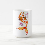 Cool Oriental Japanese Cute Orange Koi Flower Coffee Mug