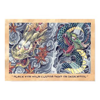 Cool oriental japanese dragon god tattoo storm posters