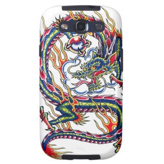 Cool oriental japanese dragon with orb tattoo samsung galaxy s3 case