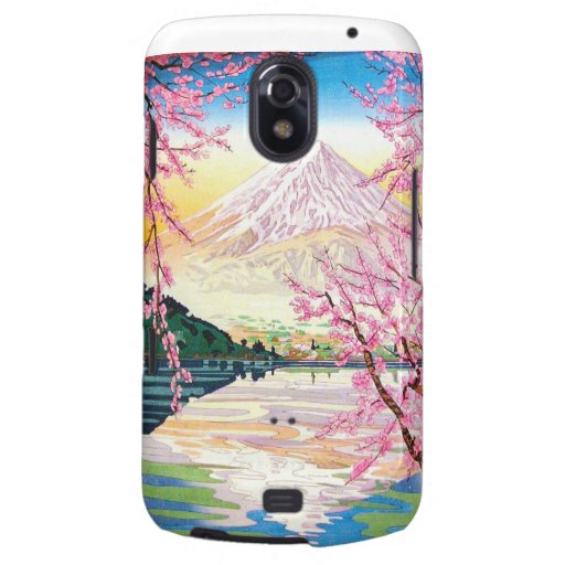 Cool oriental japanese Fuji spring cherry tree art Samsung Galaxy Nexus Covers